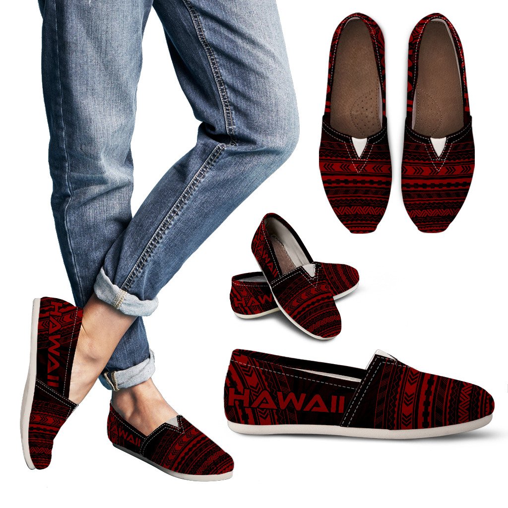 Hawaii Casual Shoes - Polynesian Red Chief Version Women Red - Polynesian Pride