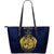 Nauru Passport Large Leather Tote Bag Blue - Polynesian Pride