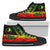 Yap State High Top Shoe - Reggage Color Symmetry Style - Polynesian Pride