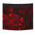 Kosrae Tapestry - Turtle Hibiscus Pattern Red - Polynesian Pride