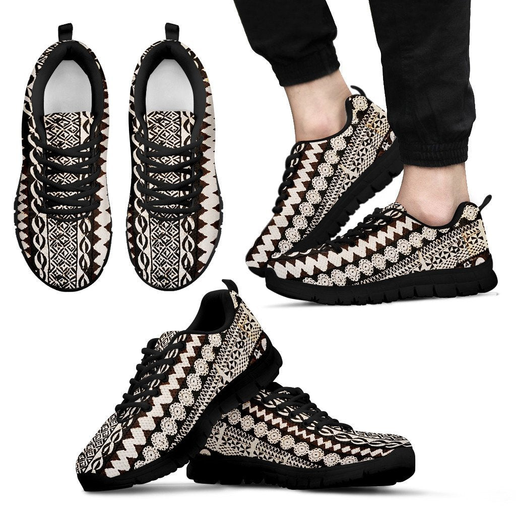 Samoa Sneakers - Samoan Siapo Tyle - 01 K7 Kid's Sneakers - Black Sole - Polynesian Pride