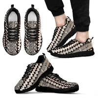 Samoa Sneakers - Samoan Siapo Tyle - 01 K7 Kid's Sneakers - Black Sole - Polynesian Pride