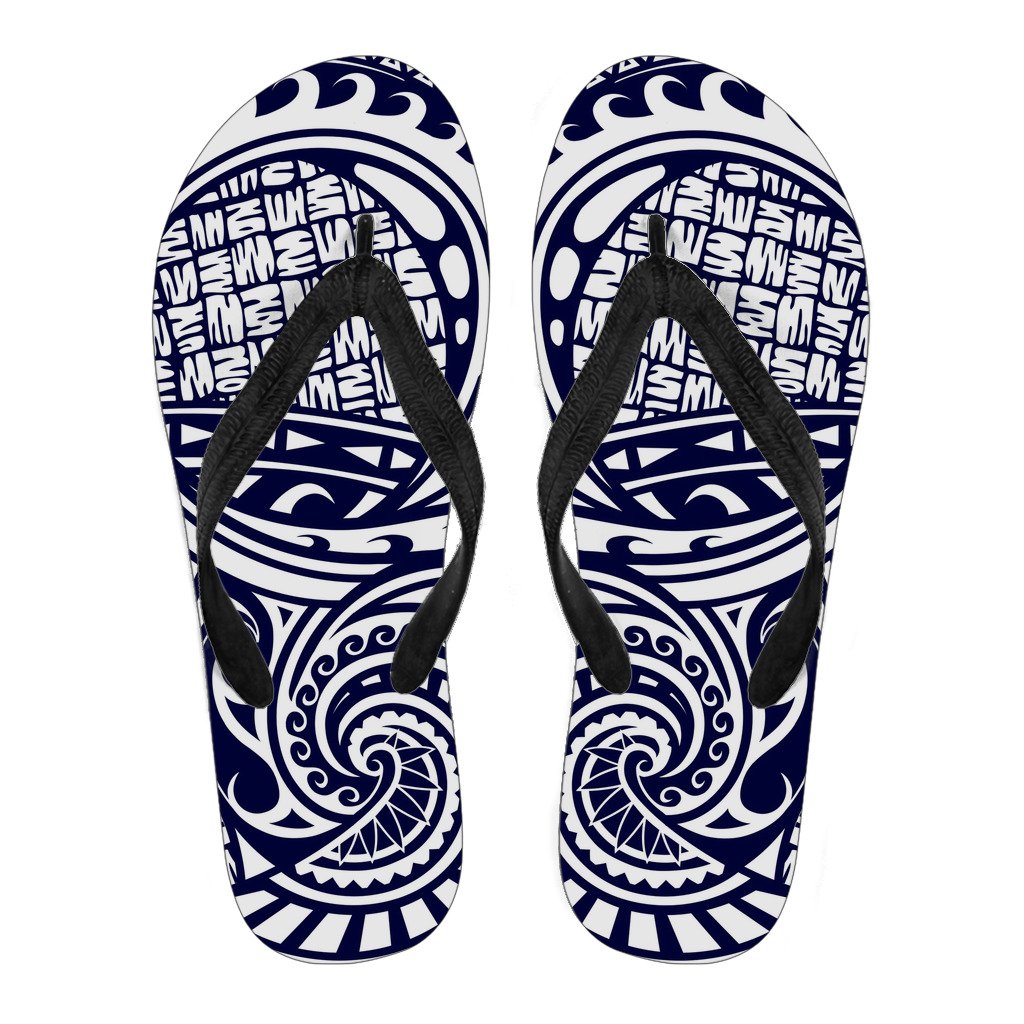 Polynesian 01 Flip Flops Women Black - Polynesian Pride
