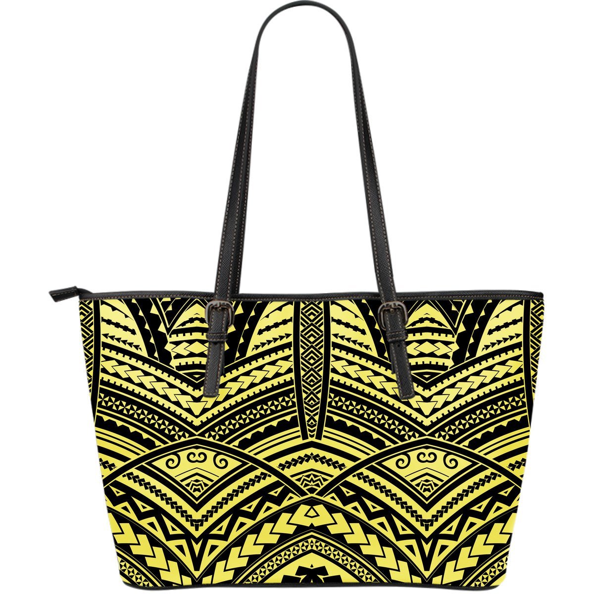 Polynesian 3rd Leather Tote Bag A6 Gold - Polynesian Pride