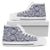 Polynesian High Top Shoe Blue And White Mens High Top White - Polynesian Pride