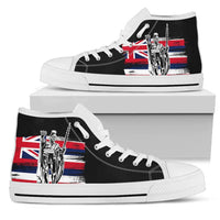 Hawaii King Flag High Top Shoe Kid's High Top Shoe - White Sole - Polynesian Pride