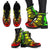 Tahiti Leather Boots - Polynesian Tattoo Reggae - Polynesian Pride