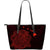 Polynesian Hawaii Leather Tote - Turtle Map Black Red Black - Polynesian Pride