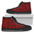 Polynesian High Top Shoe Red Womens High Top Black - Polynesian Pride