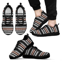 Fiji Tapa Sneakers - A0 Kid's Sneakers - Black Sole - Polynesian Pride