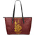 New Caledonia Passport Large Leather Tote Bag Red - Polynesian Pride