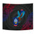 Guam Tapestry - KingFisher Bird With Map - Polynesian Pride