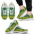 Samoa Sneakers - Samoa Polynesian Chief Tattoo Green Yellow Version Unisex White - Polynesian Pride