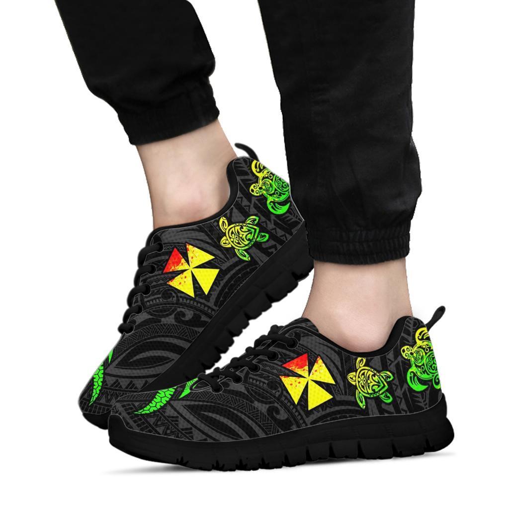 Wallis and Futuna Sneakers - Reggae Tentacle Turtle - Polynesian Pride