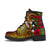 Kosrae Micronesia Leather Boots - Hibiscus Vintage - Polynesian Pride