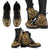 American Samoa Leather Boots - Tribal Gold - Polynesian Pride