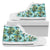 Hawaiian Shoes - Tropical Palm Trees Blue High Top Shoes Womens High Top White - Polynesian Pride