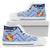 Mate Ma'a Tonga Rugby High Top Shoe Polynesian Creative Style - Blue Blue - Polynesian Pride