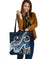 Yap Islands Polynesian Tote Bags - Ocean Style Tote Bag One Size Blue - Polynesian Pride