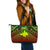 Polynesian Papua New Guinea Leather Tote Bag - Reggae Vintage Polynesian Patterns Reggae - Polynesian Pride