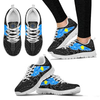 Palau Sneakers - Palau Seal & Flag Wing - A8 Women's Sneakers - White Sole - Polynesian Pride