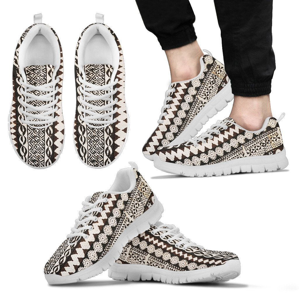 Samoa Sneakers - Samoan Siapo Tyle - 01 K7 Kid's Sneakers - White Sole - Polynesian Pride