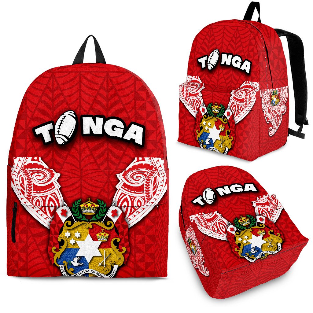 Tonga Rugby Backpack Royal Style Red - Polynesian Pride