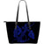 Anchor Blue Poly Tribal Large Leather Tote Blue - Polynesian Pride