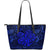 Polynesian Hibiscus Leather Tote Bag (Blue) A6 Blue - Polynesian Pride