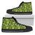 Hawaiian Shoes - Tropical Green High Top Shoes Womens High Top Black - Polynesian Pride