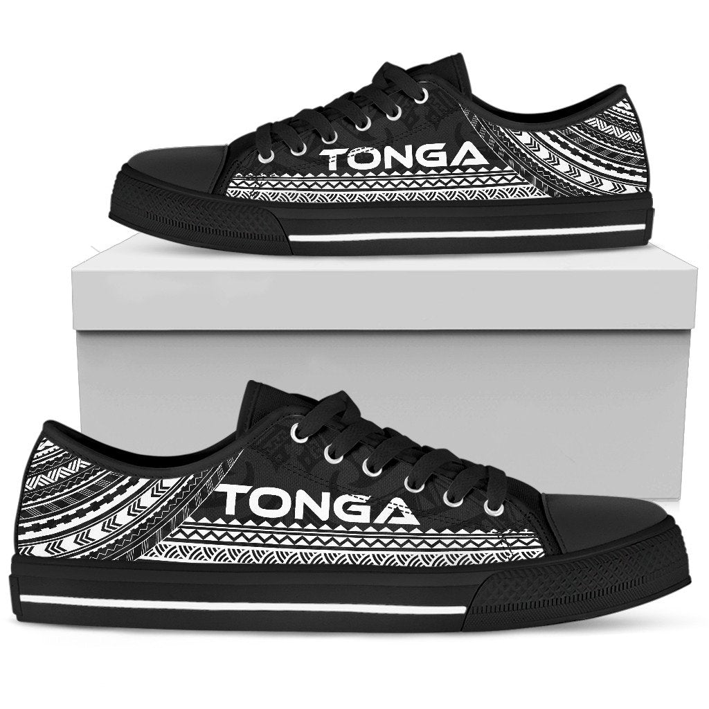 Tonga Low Top Shoes - Polynesian Black Chief Version Black - Polynesian Pride