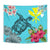 Hawaii Kanaka Turtle Hibiscus Plumeria Tropical Style - Tapestry AH Wall Tapestry Blue - Polynesian Pride