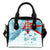 Fiji Polynesian Shoulder Handbag - Fiji Flag with Coat of Arms One Size Blue - Polynesian Pride