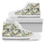 Hawaiian Shoes - Tropical Jungle Parrots And Flamingos High Top Shoes Mens High Top White - Polynesian Pride