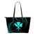 Kanaka Small Leather Tote - Turquoise - Frida Style Black - Polynesian Pride