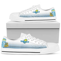Tuvalu Rugby Low Top Shoe Special White - Polynesian Pride