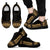 Samoa Sneakers - Samoa Polynesian Chief Tattoo Gold Version Unisex Black - Polynesian Pride