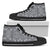 Polynesian High Top Shoe Black And White Womens High Top Black - Polynesian Pride