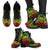 Hawaii Leather Boots - Tribal Reggae - Polynesian Pride