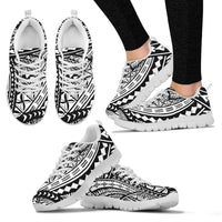 Hawaii Poly Sneakers - Black & White Version Kid's Sneakers 11.5 CHILD Black - Polynesian Pride