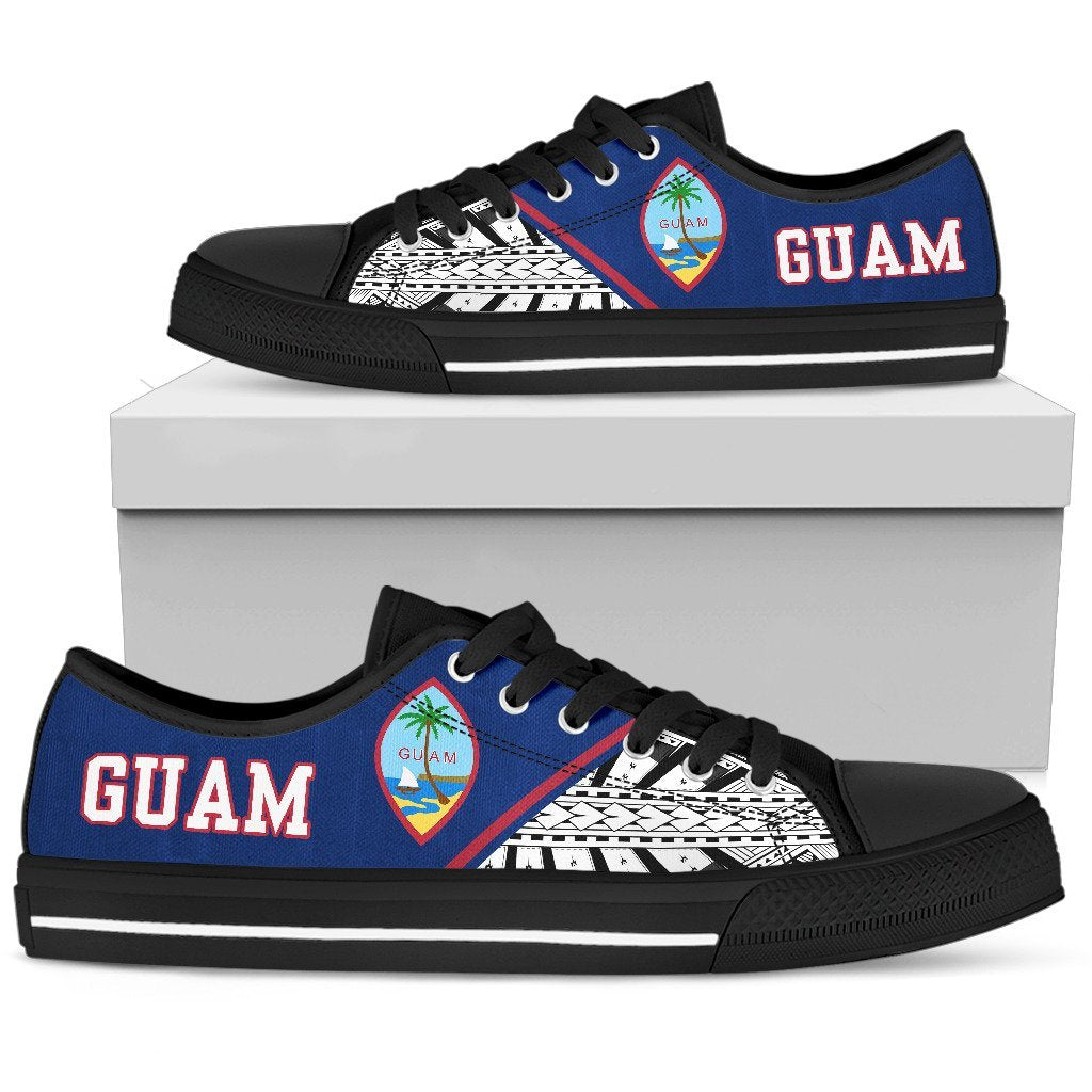 Guam Rising Low Top Shoes A6 White - Polynesian Pride
