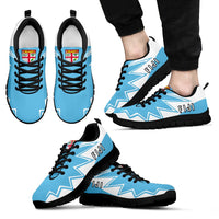Fiji Sneakers - Fiji Flag Thunder Style Kid's Sneakers - Black Sole - Polynesian Pride