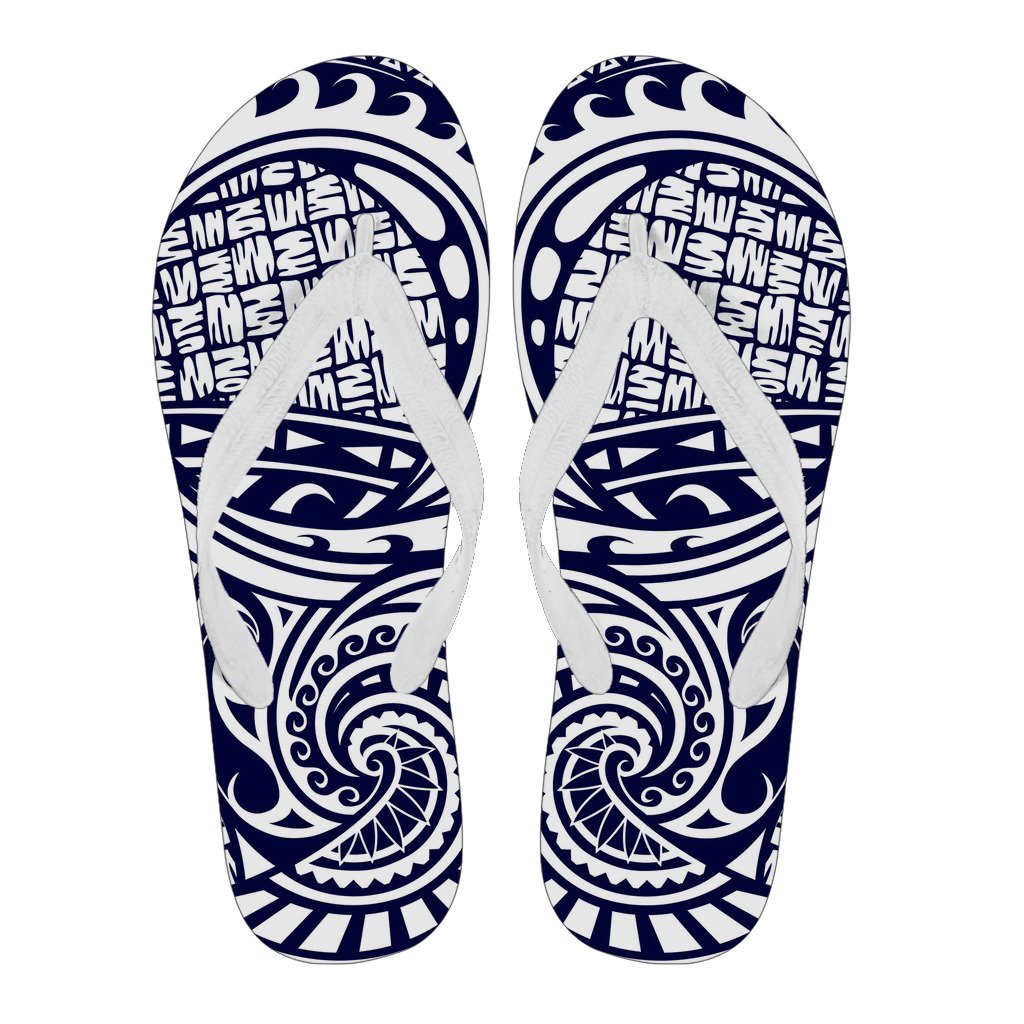 Polynesian 01 Flip Flops Women White - Polynesian Pride