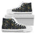 Hawaiian Shoes - Tropical Leaves And Flowers In The Night Style High Top Shoes Womens High Top White - Polynesian Pride