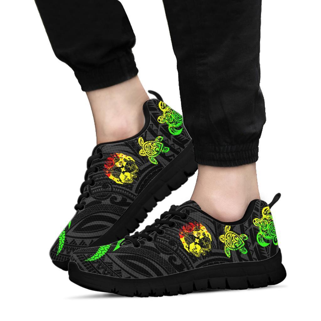 Tonga Polynesian Sneakers - Reggae Tentacle Turtle - Polynesian Pride