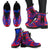 Wallis And Futuna Leather Boots - Polynesian Tattoo Flag - Polynesian Pride