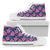 Hawaiian Shoes - Tropical Flowers With Hummingbirds Palm Leaves High Top Shoes Womens High Top White - Polynesian Pride