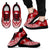 American Samoa Spirit Sneakers - American Samoa Flag & Polynesian Tattoo (Red) - A16 Unisex Black - Polynesian Pride