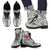 Hawaii White Hibiscus Leather Boots - Polynesian Pride