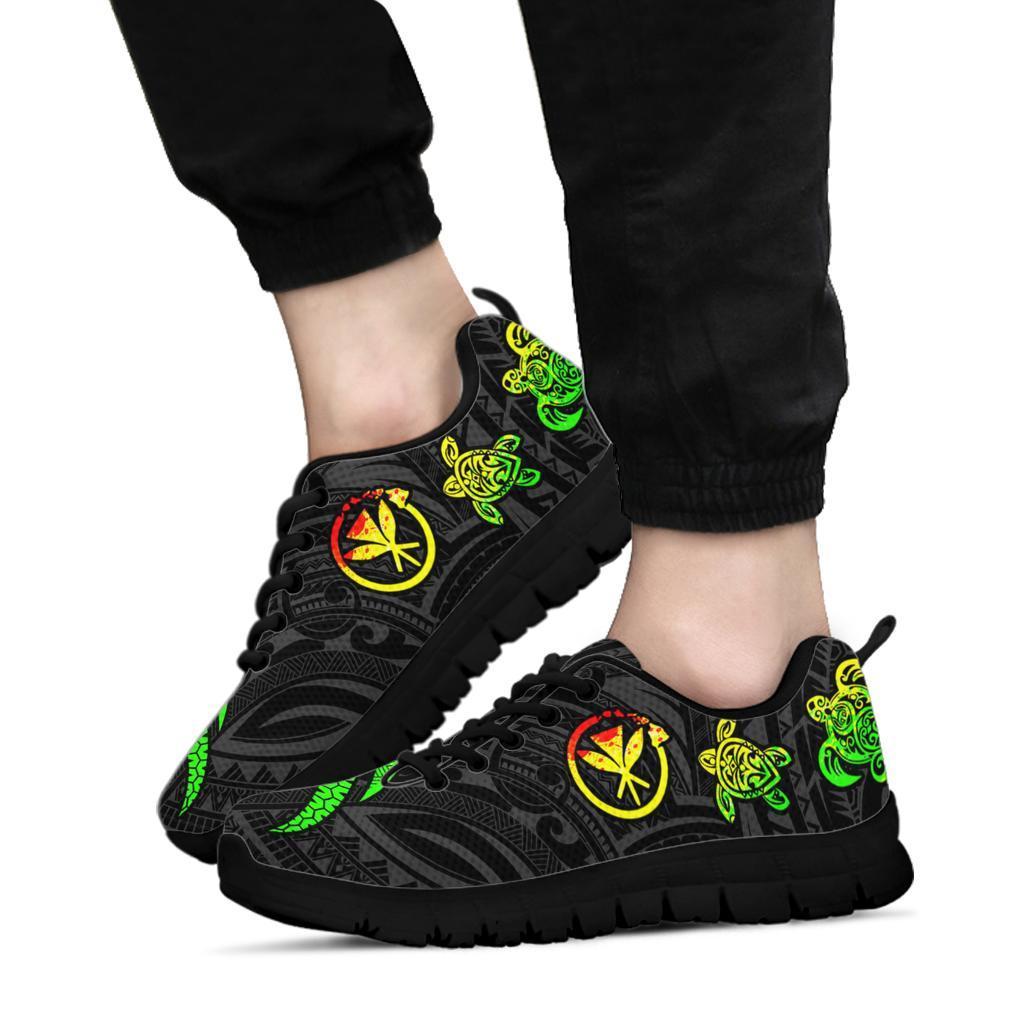 Polynesian Hawaii Sneakers - Reggae Tentacle Turtle - Polynesian Pride